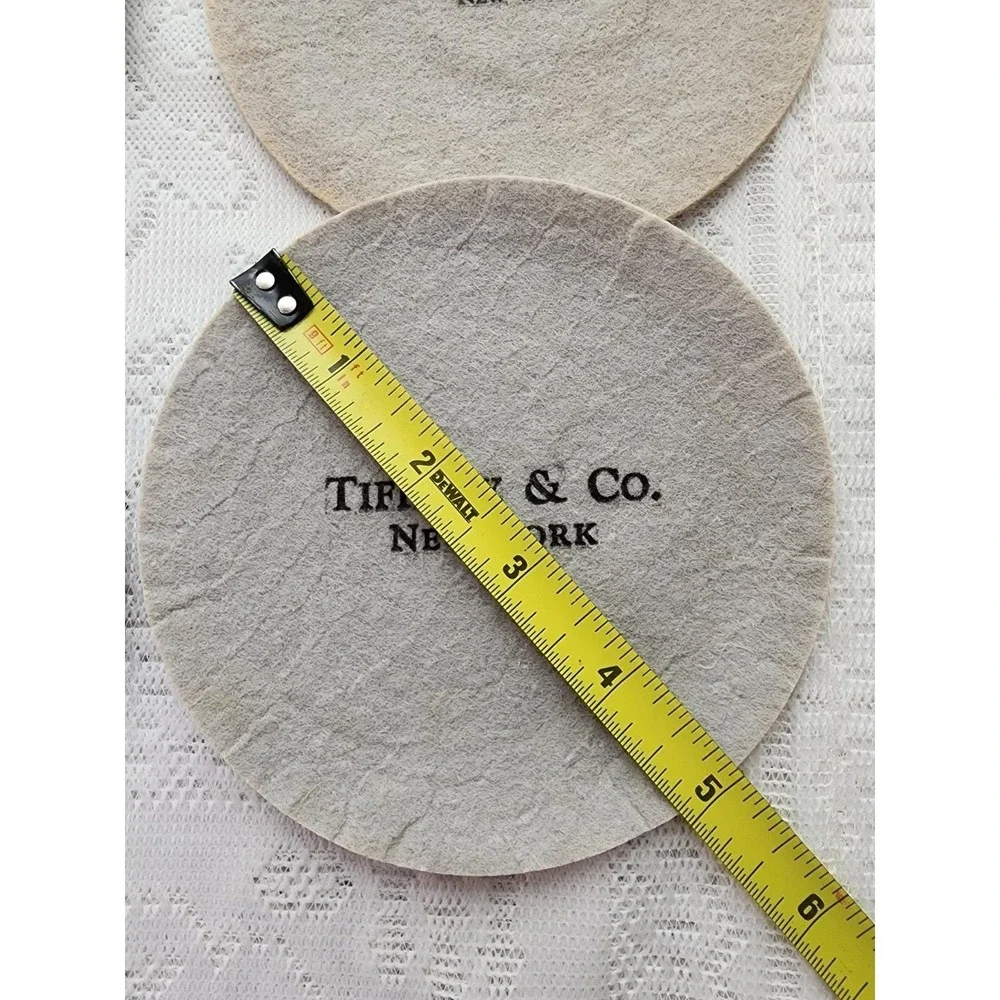 Tiffany & Co Felt Plate Pads Lot Of 10 Protectors 5